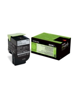 Lexmark 802K toner 1 pieza Original Negro