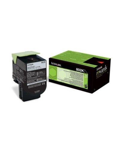 Lexmark 802K toner 1 pieza Original Negro
