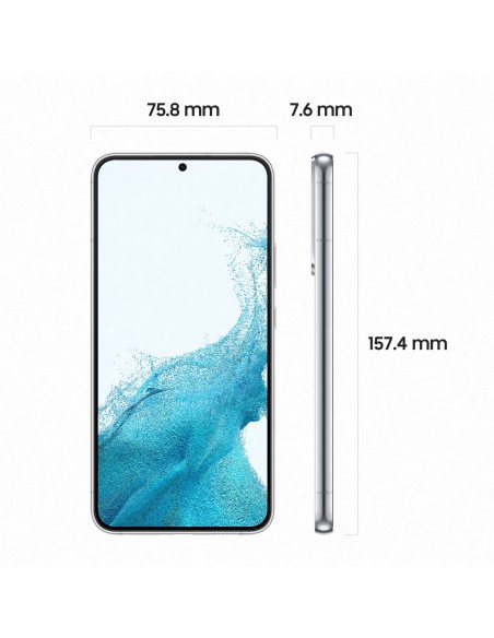 Samsung Galaxy S22+ SM-S906B 16,8 cm (6.6") SIM doble Android 12 5G USB Tipo C 8 GB 128 GB 4500 mAh Blanco