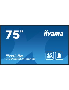 iiyama LH7575UHS-B1AG pantalla de señalización Pantalla plana para señalización digital 190,5 cm (75") LCD Wifi 500 cd   m² 4K U