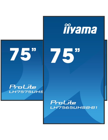 iiyama LH7575UHS-B1AG pantalla de señalización Pantalla plana para señalización digital 190,5 cm (75") LCD Wifi 500 cd   m² 4K U