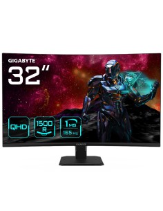 MONITOR GIGABYTE 32" GS32QC,CURVO,2560X1440,0.27PP,3500 1,1MS,170HZ,2HDMI+1DP