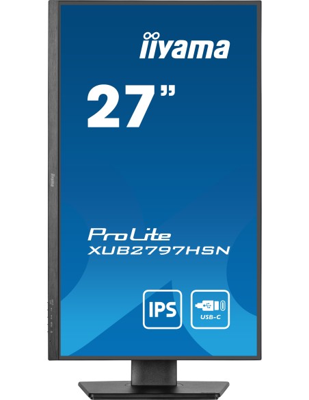 iiyama ProLite XUB2797HSN-B1 pantalla para PC 68,6 cm (27") 1920 x 1080 Pixeles Full HD LED Negro