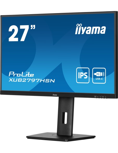 iiyama ProLite XUB2797HSN-B1 pantalla para PC 68,6 cm (27") 1920 x 1080 Pixeles Full HD LED Negro