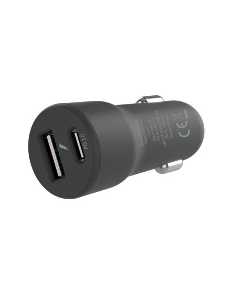 CARGADOR COCHE CONCEPTRONIC USB-C + USB A 5V 2.4A 9V 2A 12V 1.5A 36W NEGRO ALTHEA03B