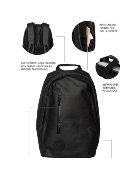 MOCHILA SMILE The Rock anti-theft backpack- Negra 111721640199