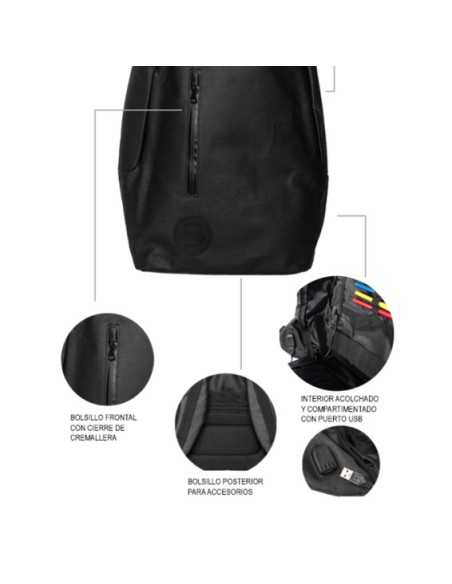 MOCHILA SMILE The Rock anti-theft backpack- Negra 111721640199