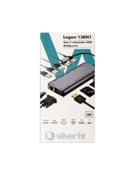 Hub USB-C Logan 13 en 1 8420738303587
