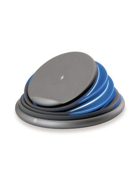 CARGADOR INHALAMBRICO CONCEPTRONIC QI 10W SOPORTE PLEGABLE DE SILICIO GRIS GORGON02G