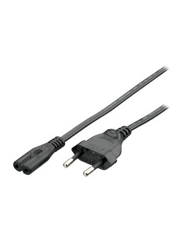 Equip 112160 cable de alimentación Negro 1,8 m C7 acoplador CEE7 16