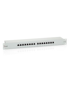 EQUIP 326316 PATCH PANEL 16 PUERTOS CATEGORIA 6 APANTALLADO GRIS CLARO