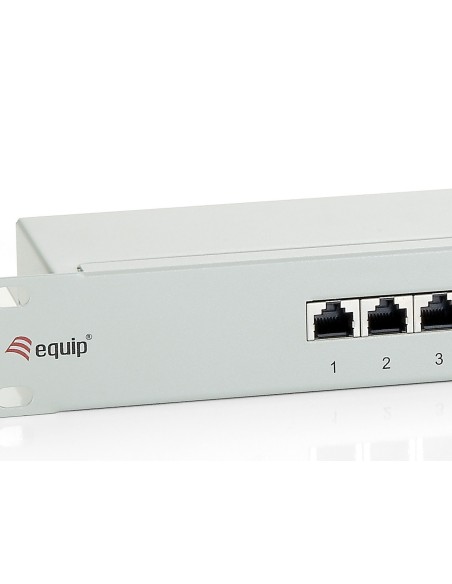 EQUIP 326316 PATCH PANEL 16 PUERTOS CATEGORIA 6 APANTALLADO GRIS CLARO