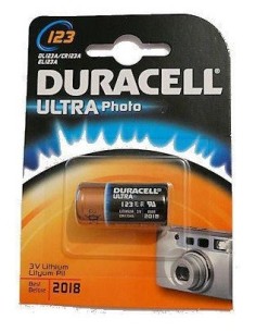 PILA LITIO DURACELL ULTRA M3 3V NO RECARGABLE ESPECIAL PARA CAMARAS DL123