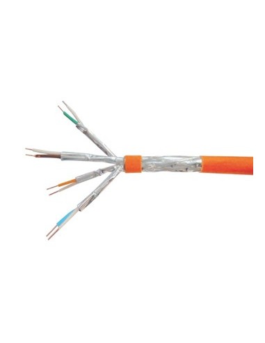 BOBINA DE CABLE EQUIP CAT 7 S FTP RIGIDO 100M LSOH LIBRE DE HALOGENOS NARANJA 187321