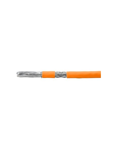 BOBINA DE CABLE EQUIP CAT 7 S FTP RIGIDO 100M LSOH LIBRE DE HALOGENOS NARANJA 187321