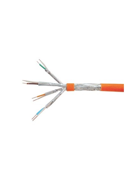 BOBINA DE CABLE EQUIP CAT 7 S FTP RIGIDO 200M LSOH LIBRE DE HALOGENOS NARANJA 187323