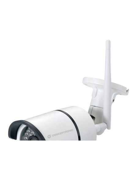 CONCEPTRONIC JARETH02W CAMARA IP 720P INSTALACION POR CODIGO QR LED EXTERIOR INTERIOR WIFI CLOUD BLANCO