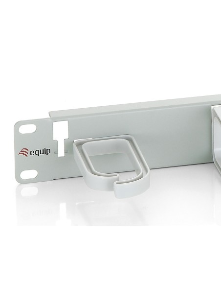 EQUIP 327312 KIT 5 UNIDADES PANEL ORGANIZADOR DE CABLES PARA ARMARIO RACK BLANCO