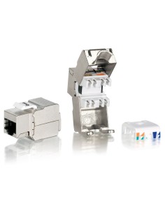 KIT 8 UDS CONECTOR EQUIP HEMBRA RJ45 FTP CAT6 PANEL KEYSTONE TOOL FREE 767211