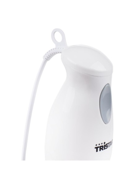 BATIDORA TRISTAR 170W UN PROGRAMA CUCHILLA DE ACERO INOXIDABLE GANCHO PARA COLGAR PLASTICO BLANCO BAT MX 4150