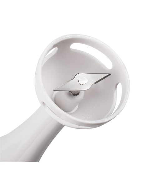 BATIDORA TRISTAR 170W UN PROGRAMA CUCHILLA DE ACERO INOXIDABLE GANCHO PARA COLGAR PLASTICO BLANCO BAT MX 4150