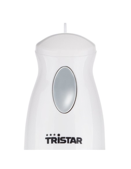 BATIDORA TRISTAR 170W UN PROGRAMA CUCHILLA DE ACERO INOXIDABLE GANCHO PARA COLGAR PLASTICO BLANCO BAT MX 4150