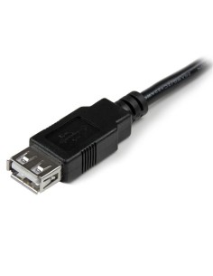 StarTech.com Cable de 0.15m de Extensión Alargador USB 2.0 Tipo-A Macho a USB A Hembra negro
