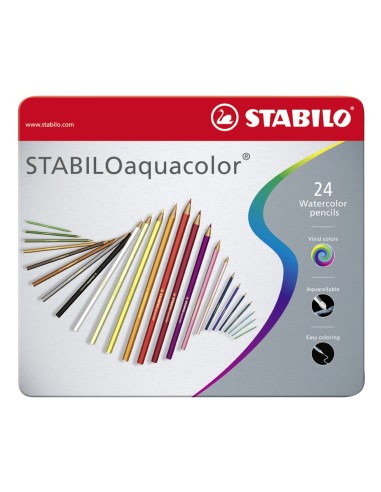 STABILO aquacolor laápiz de color Multicolor 24 pieza(s)