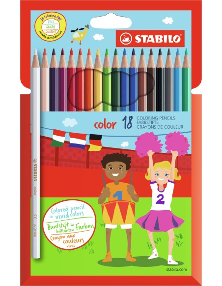 Stabilo Lapices de color Multicolor 18 piezas