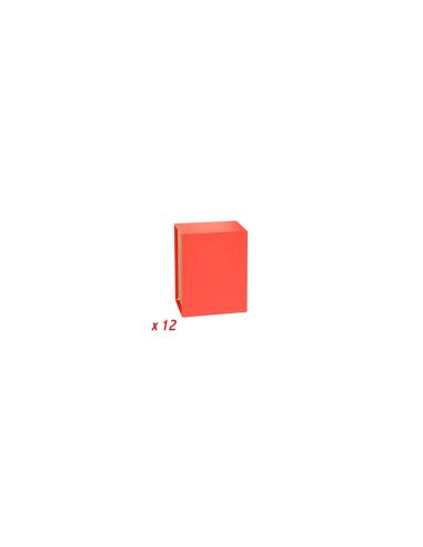12 CAJAS PARA ARCHIVADOR GRAFOPLAS A4 75MM ROJO 7171451