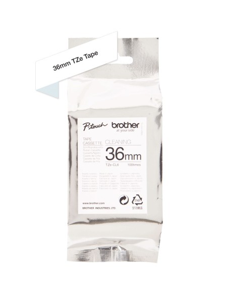 Cinta de limpieza del cabezal de impresion brother negro 3.5cm TZE-CL6