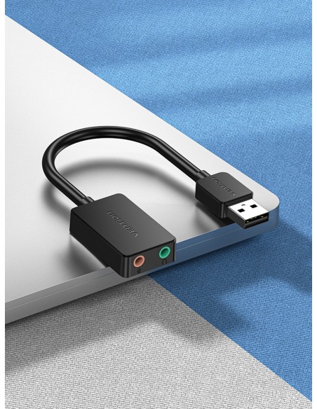 Vention Tarjeta de Sonido CDYB0  2.1  Negro