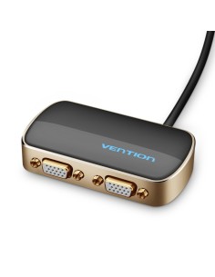 Vention Divisor VGA con Alimentación Externa DBABF  VGA Macho  2x VGA Hembra