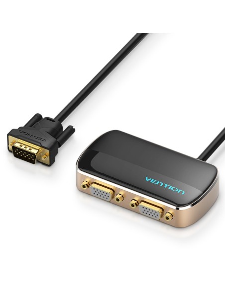 Vention Divisor VGA con Alimentación Externa DBABF  VGA Macho  2x VGA Hembra