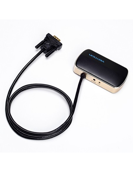 Vention Divisor VGA con Alimentación Externa DBABF  VGA Macho  2x VGA Hembra