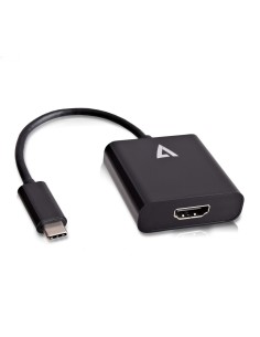 V7 USB-C(m) a HDMI(h) adaptator negro