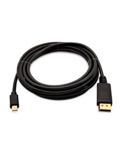 V7 Mini-DisplayPort (m) de 3 m a DisplayPort (m) - Color negro