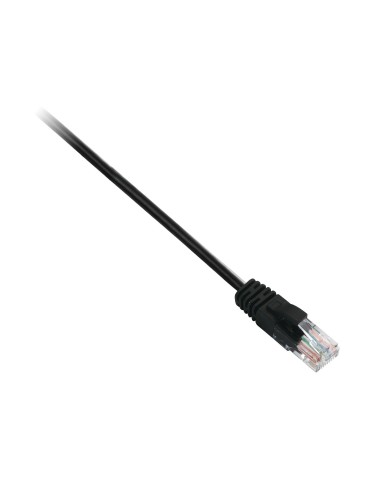 V7 Cable negro Cat6 no blindado (UTP) con conector RJ45 macho a RJ45 macho 3m 10ft