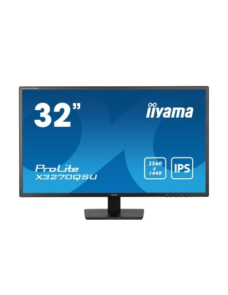 iiyama ProLite X3270QSU-B1 pantalla para PC 81,3 cm (32") 2560 x 1440 Pixeles Wide Quad HD LED Negro