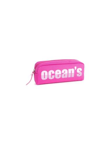 Oceans Wave California Estuche de 1 Cremallera - Tirador Ergonomico - Color Fucsia
