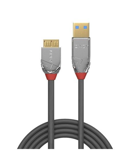 Lindy 36656 cable USB 0,5 m USB 3.2 Gen 1 (3.1 Gen 1) USB A Micro-USB B Gris