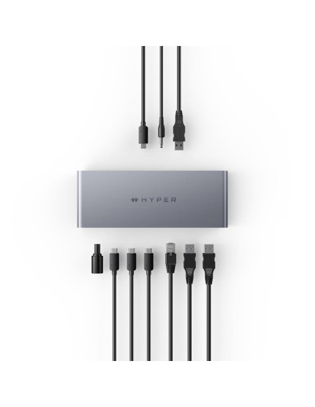 Targus HDTB4D-EUZ hub de interfaz Thunderbolt 4 40000 Mbit s Gris