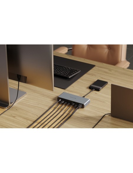 Targus HDTB4D-EUZ hub de interfaz Thunderbolt 4 40000 Mbit s Gris