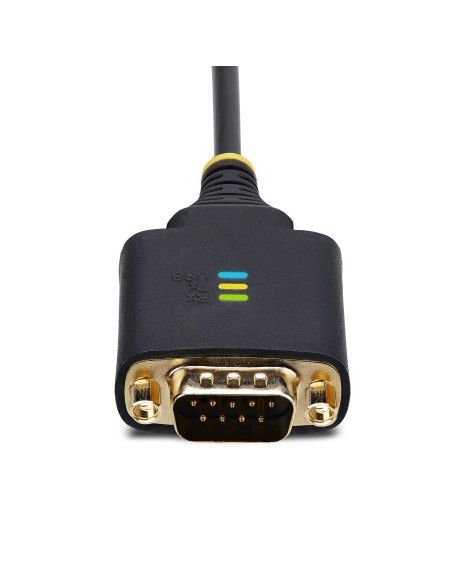 StarTech.com 2P6FFC-USB-SERIAL cambiador de género para cable USB-A 2 x DB-9 RS-232 Negro, Gris