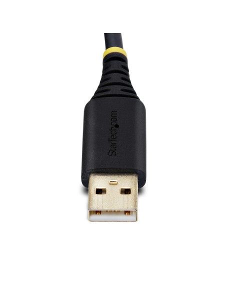 StarTech.com 2P1FFC-USB-SERIAL cambiador de género para cable USB-A 2 x DB-9 RS-232 Negro, Gris
