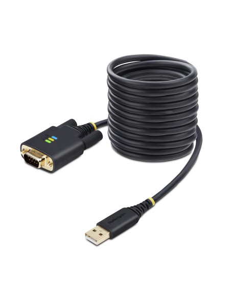 StarTech.com 1P10FFC-USB-SERIAL cable de serie Negro 3 m USB tipo A DB-9