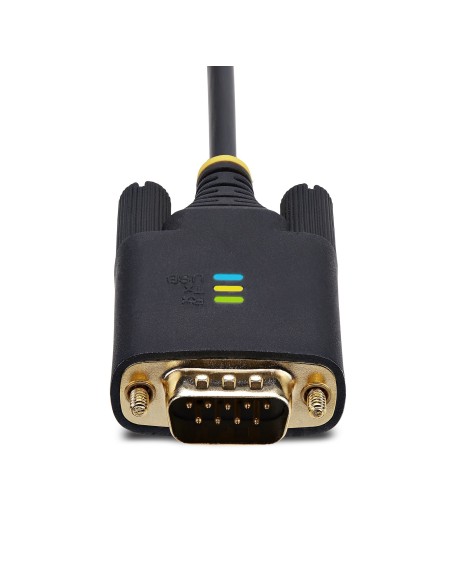 StarTech.com 1P10FFC-USB-SERIAL cable de serie Negro 3 m USB tipo A DB-9