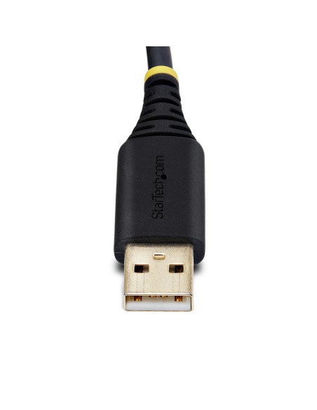 StarTech.com 1P10FFC-USB-SERIAL cable de serie Negro 3 m USB tipo A DB-9