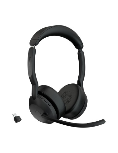 Jabra Evolve2 55 Auriculares Inalámbrico Diadema Oficina Centro de llamadas Bluetooth Base de carga Negro