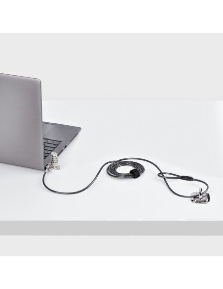 StarTech.com Cable de 2m Universal de Seguridad para Portátiles - Cable con Candado para Portátiles Compatible con Noble Wedge N